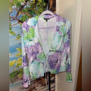 Fashion Nova Light Blue Polyester Top